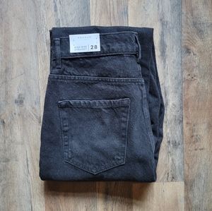 NWT Pacsun High Rise Straight Stark Black Jeans Size 28